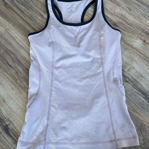 Adrienne Vittadini White and Black Trim Tank Top